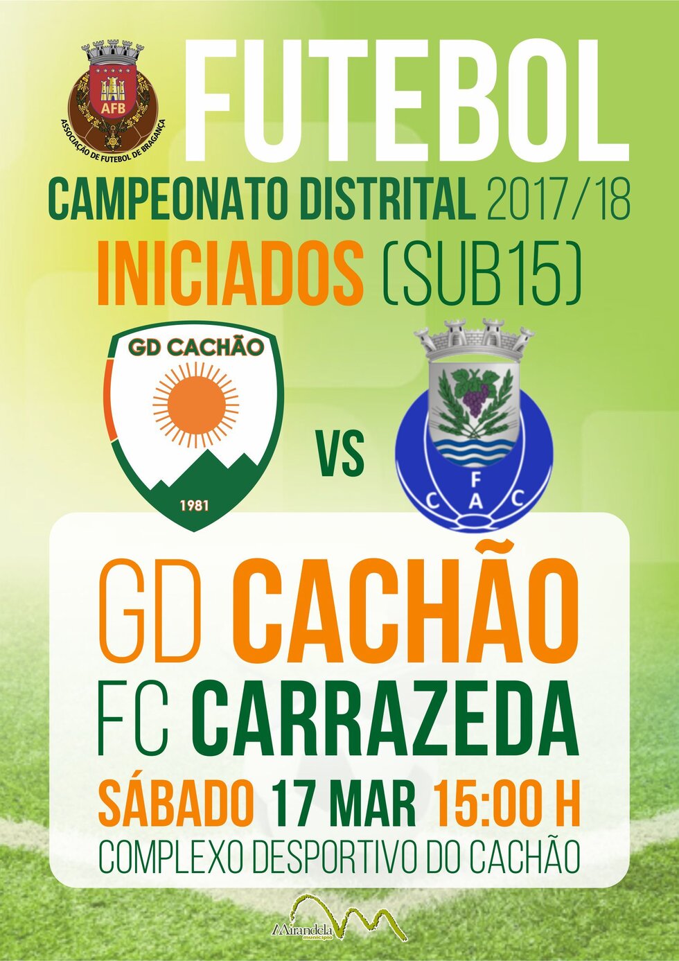 cartaz_jogo_futebol_distrital_Iniciados_GD_Cach_o_vs_FCCarrazeda_18