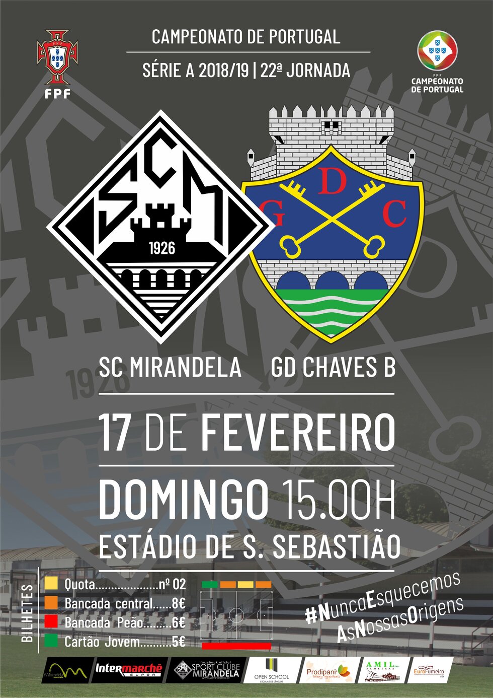 cartaz_jogo_campeonato_s_niores_A__SC_Mirandela_vs_GD_Chaves_B