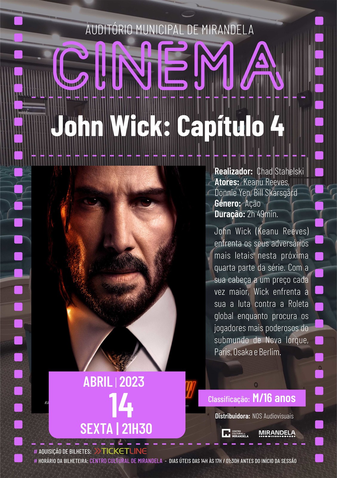 REALIZADO] Bilhetes John Wick: Capítulo 4 - Cine-Teatro de