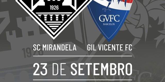 cartaz_jogo_campeonato_s_niores_A__SC_Mirandela_vs_Gil_Vicente_FC