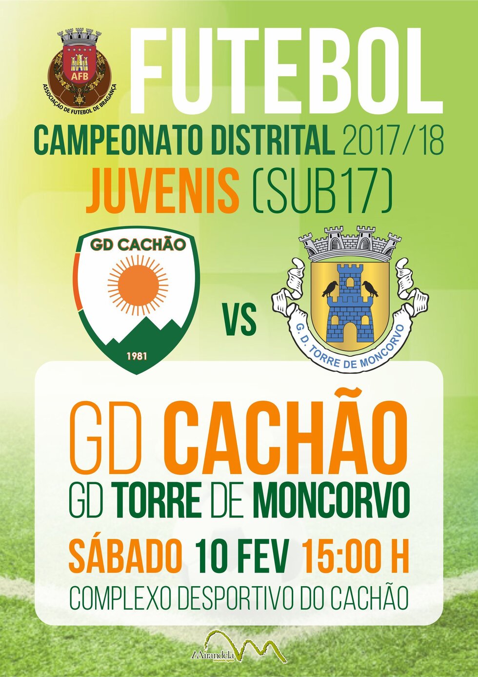 cartaz_jogo_futebol_camp_distrital_de_juvenis_GD_Cach_o_vs_GD_Torre_Moncorvo_fev_18