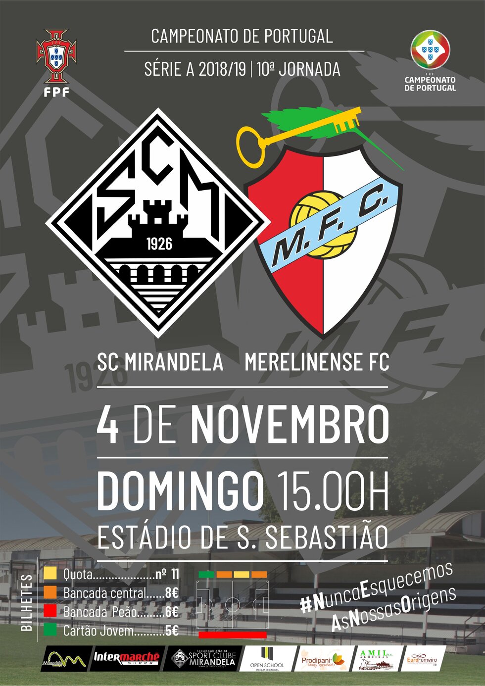cartaz_jogo_campeonato_s_niores_A__SC_Mirandela_vs_Merelinense_FC