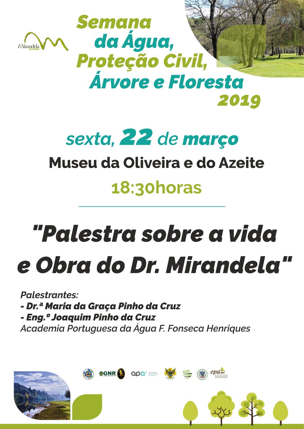 cartaz_s__rvore_floresta_Palestra_sobre_Obra_DMirandela_2019