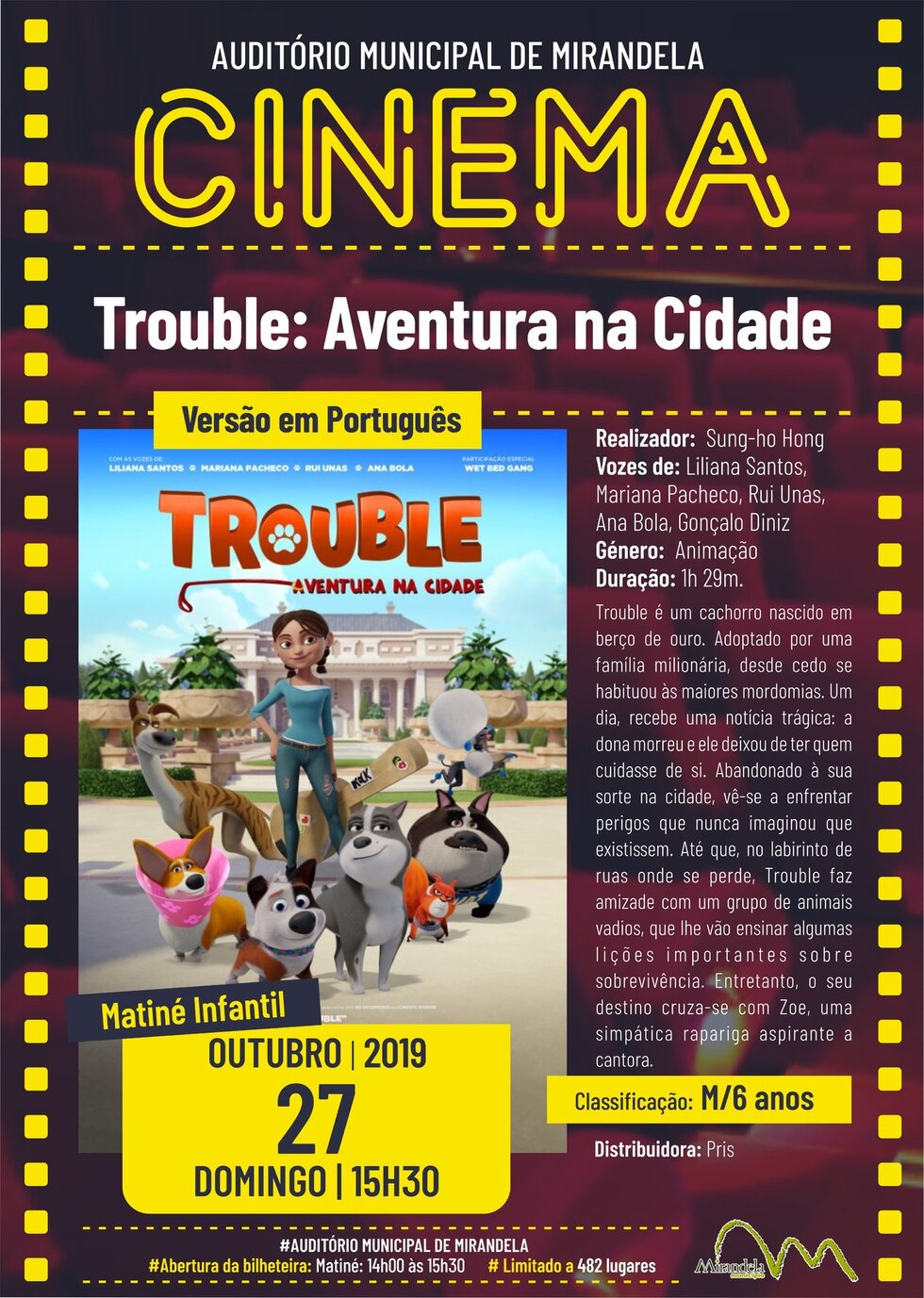 cartaz_filme_matine_trouble_aventura_na_cidade