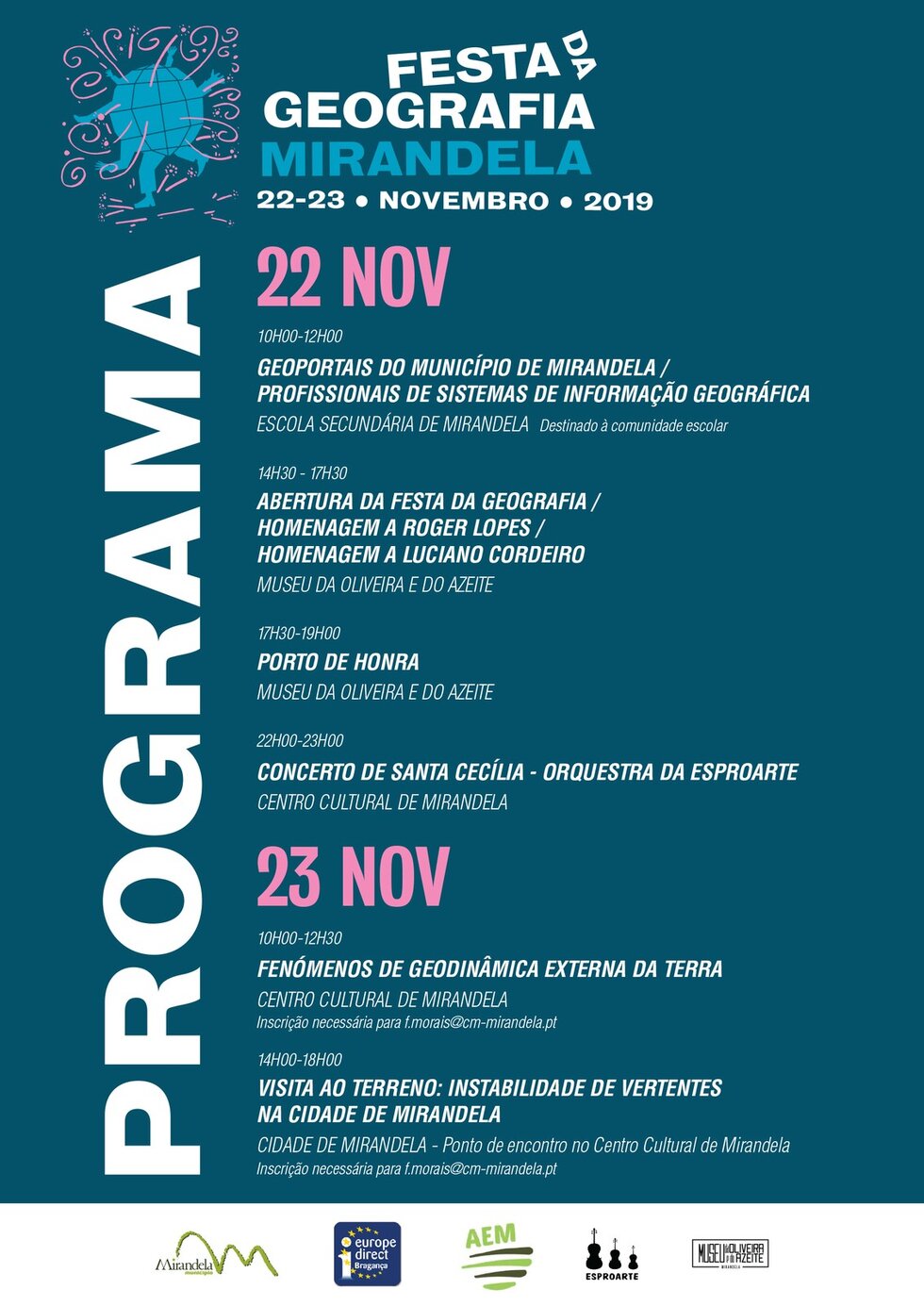 Programa Festa da Geografia 2019